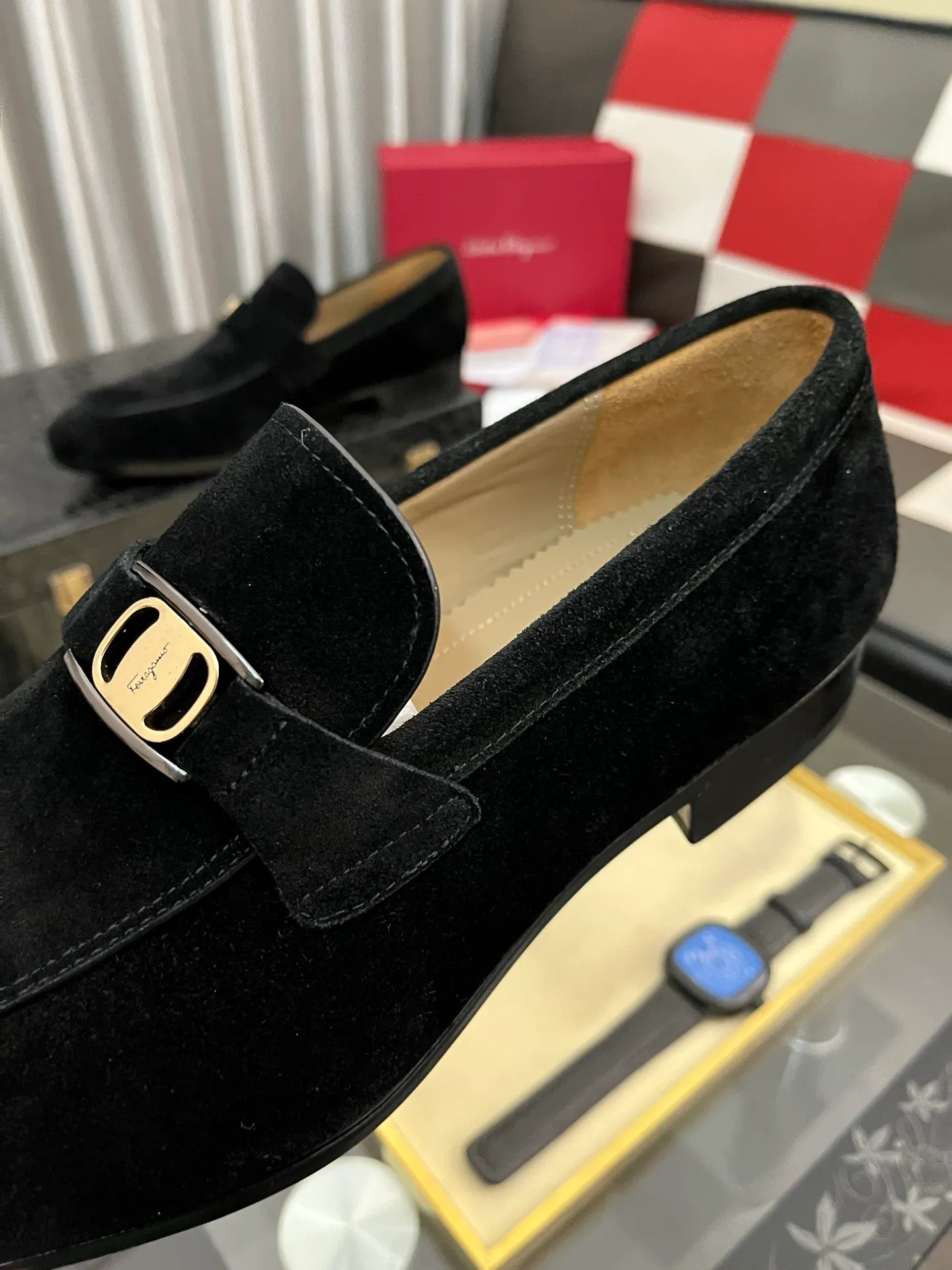 Men's shoes 💰: 600⌚️⌚️【Salvatore Ferragamo】Ferragamo business leather shoes, 1:1 top purchasing quality, imported selected original calfskin for the uppers, imported original water-dyed cowhide for the inner feet, imported original 1:1 customized Italian handmade lightweight foam outsole, code number: 38-44 (45 custom-made)